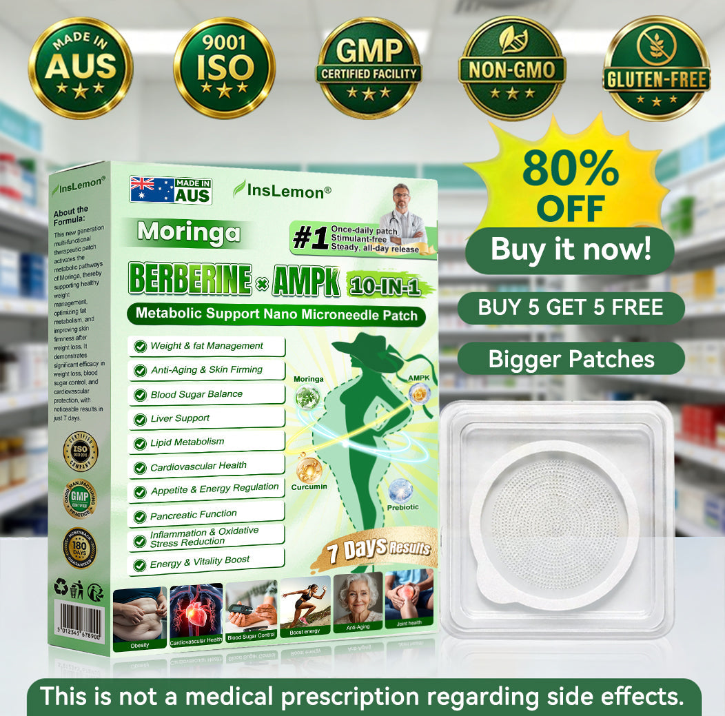 𝐈𝐧𝐬𝐋𝐞𝐦𝐨𝐧® 𝗠𝗼𝗿𝗶𝗻𝗴𝗮 × 𝗕𝗲𝗿𝗯𝗲𝗿𝗶𝗻𝗲 × 𝗔𝗠𝗣𝗞 𝟭𝟬-𝗶𝗻-𝟭 𝗠𝗲𝘁𝗮𝗯𝗼𝗹𝗶𝗰 𝗦𝘂𝗽𝗽𝗼𝗿𝘁 𝗡𝗮𝗻𝗼 𝗠𝗶𝗰𝗿𝗼𝗻𝗲𝗲𝗱𝗹𝗲 𝗣𝗮𝘁𝗰𝗵 (𝐉𝐮𝐬𝐭 𝐨𝐧𝐜𝐞 𝐚 𝐝𝐚𝐲, 𝐯𝐢𝐬𝐢𝐛𝐥𝐞 𝐜𝐡𝐚𝐧𝐠𝐞𝐬 𝐢𝐧 𝟕 𝐝𝐚𝐲𝐬） ✅ 𝐅𝐨𝐫 𝐨𝐛𝐞𝐬𝐢𝐭𝐲, 🅛🅞🅞🅢🅔 🅢🅚🅘🅝,𝐝𝐢𝐚𝐛𝐞𝐭𝐞𝐬, 𝐬𝐥𝐞𝐞𝐩 𝐚𝐩𝐧𝐞𝐚, 𝐣𝐨𝐢𝐧𝐭 𝐢𝐬𝐬𝐮𝐞𝐬, 𝐚𝐧𝐝 𝐦𝐨𝐫𝐞🔥